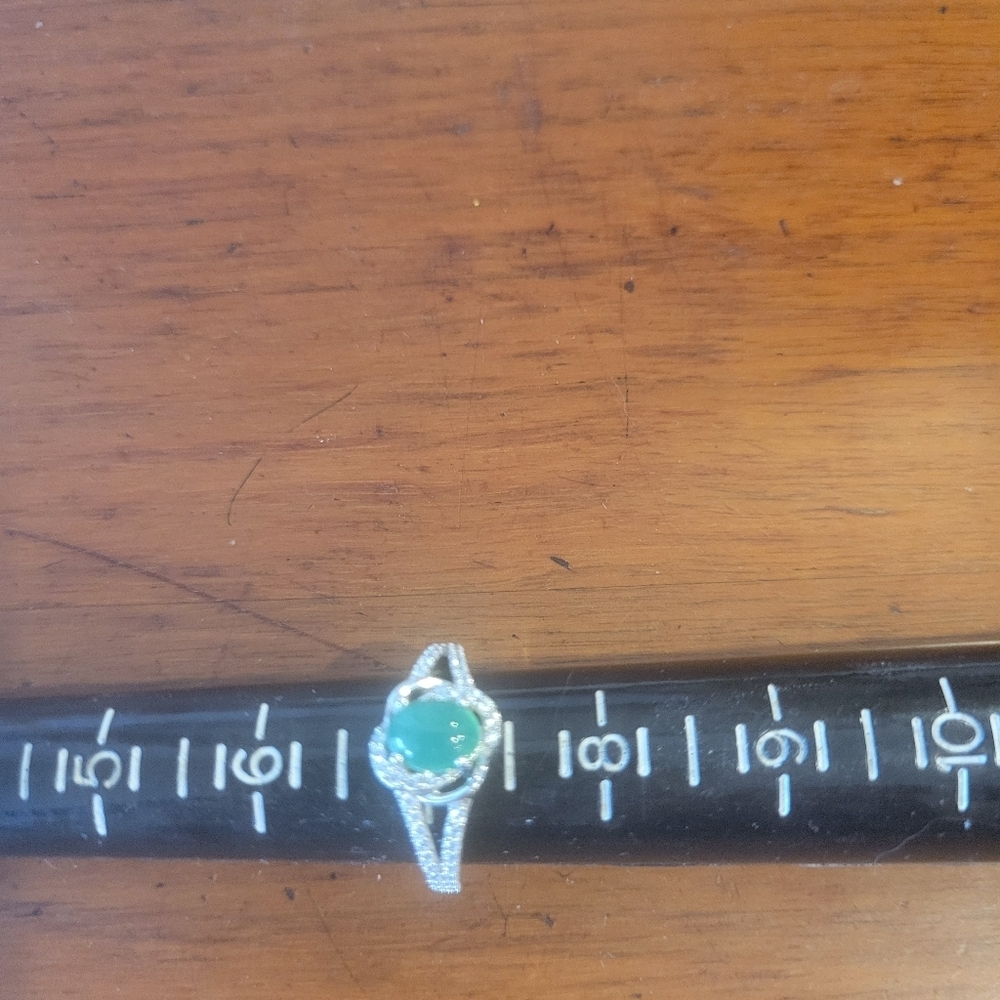 Natural Cut Chrome Diopside 1.70ct In Sterling Silver Band With Appraisal 285.ca - Picture 6 of 7